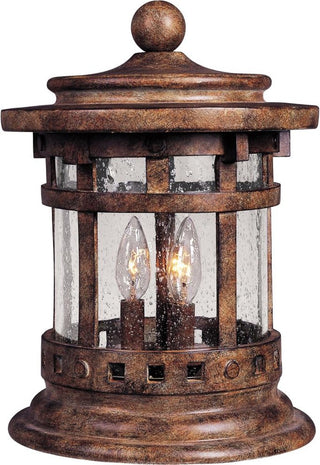 Maxim Santa Barbara DC Three Light Sienna Seedy Glass Deck Light