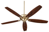 Quorum 7060-80 60"Ceiling Fan, Aged Brass Finish
