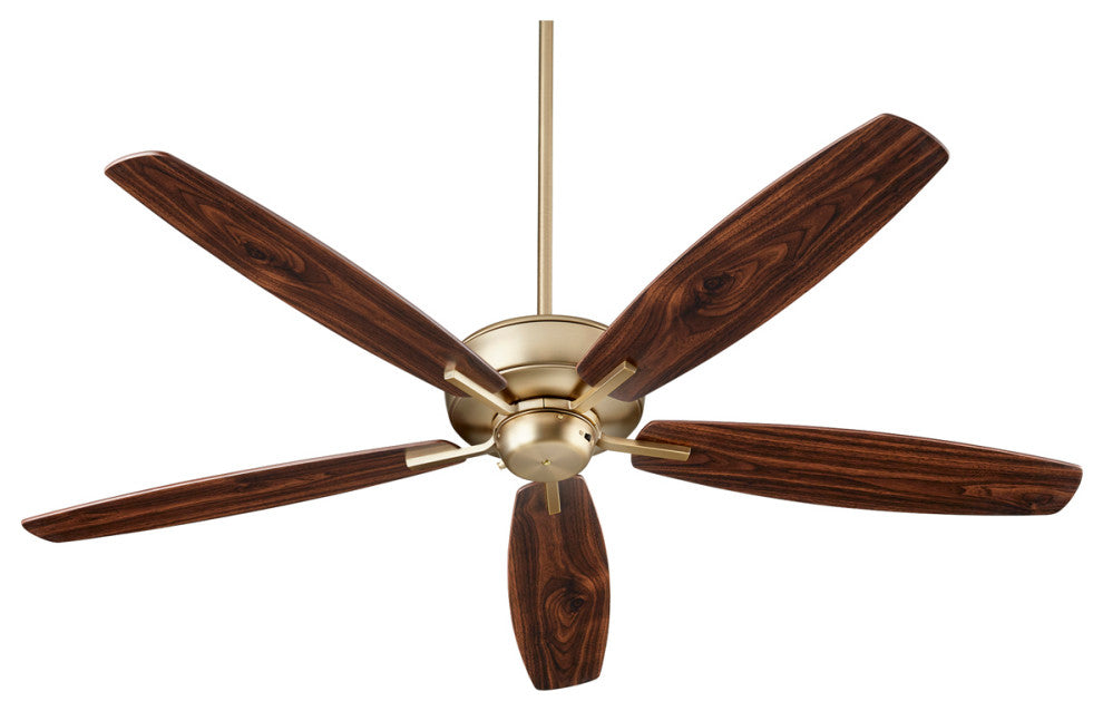 Quorum 7060-80 60"Ceiling Fan, Aged Brass Finish