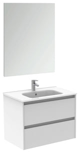 32" Wall-Mount 2 Drawers White Vanity Cabinet Sansa by Royo