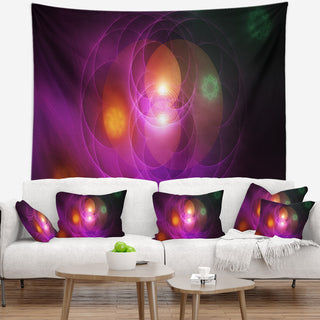 Merge Colored Spheres. Contemporary Wall Tapestry, 92"x78"