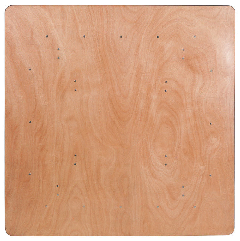 Natural Wood Folding Table, 60"