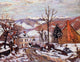 Armand Guillaumin Winter in Saint Sauves, Also known as Auvergne Wrapped Canvas