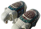 Chinese Ceramic Off White Oriental Elephant Figures Hcs1155, 2-Piece Set