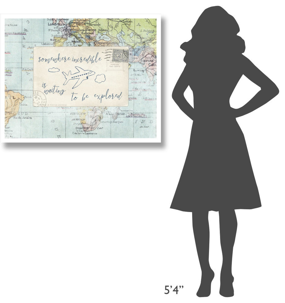 "Travel Posts IV" Digital Paper Print by Katie Pertiet, 37"x30"