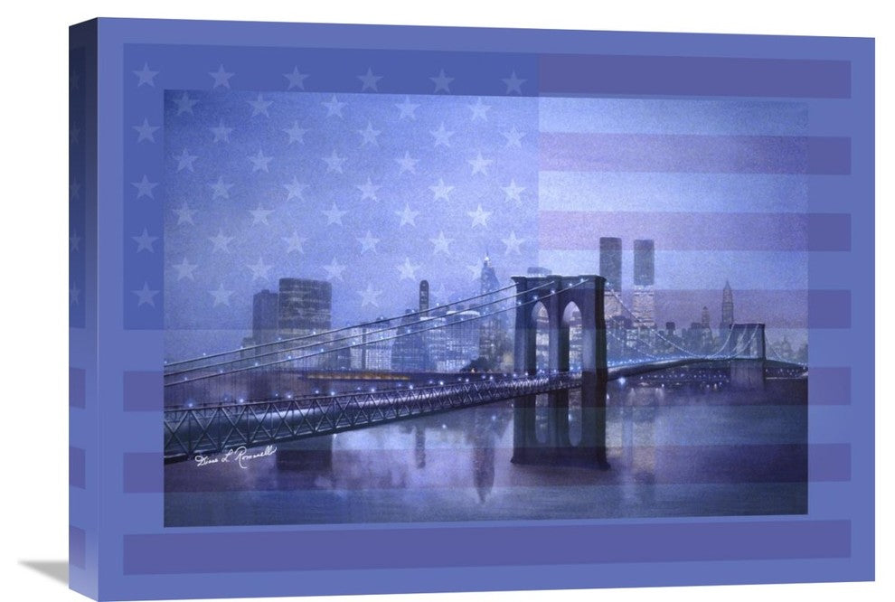 "America Forever" Stretched Canvas Giclee by Diane Romanello, 24"x18"