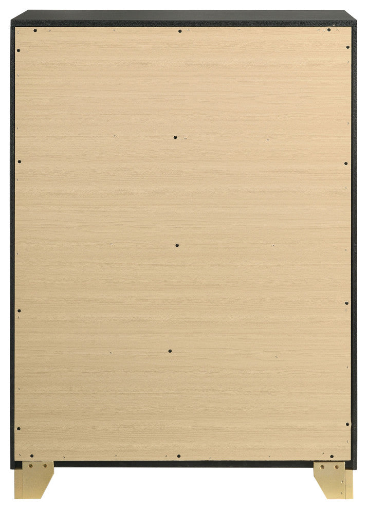Caraway 4-drawer Bedroom Chest Black