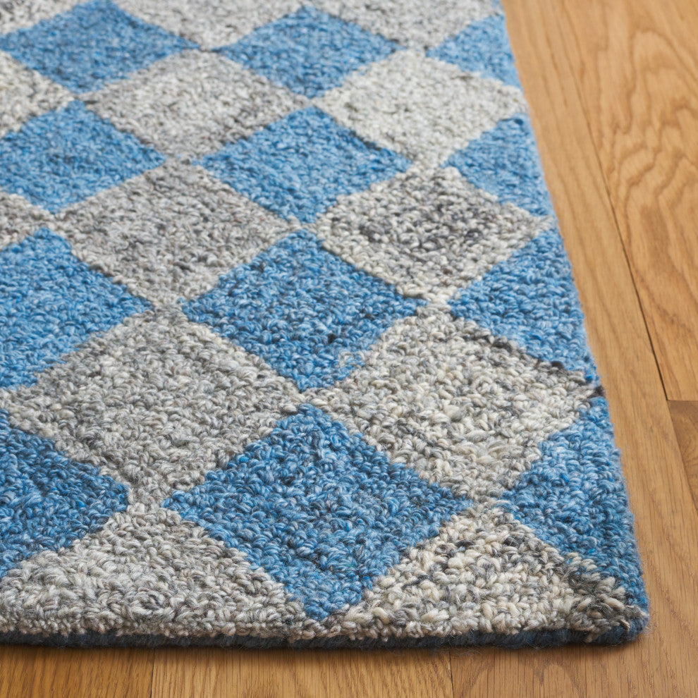 Safavieh Couture Abstract Collection, ABT626 Rug, Grey/Blue, 3'x5'