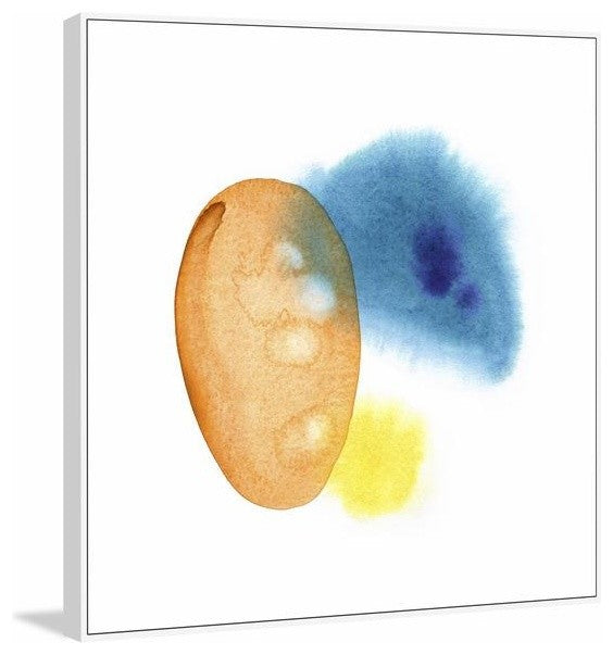 "Watercolor Fun" Floater Framed Painting Print on Canvas, 20"x20"