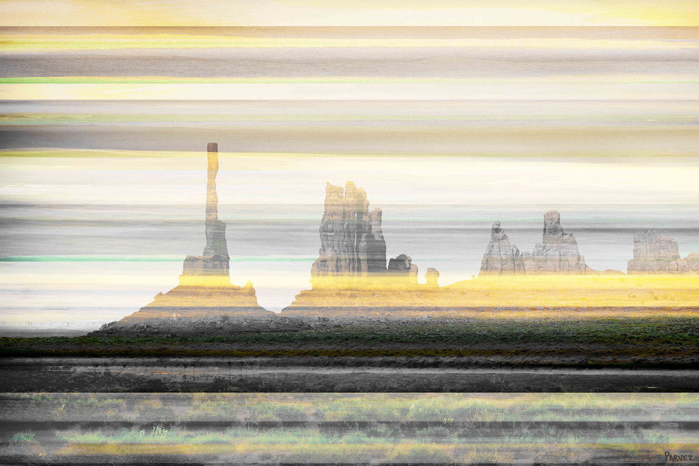 "Rock Formations" Print on Canvas, 18"x12"