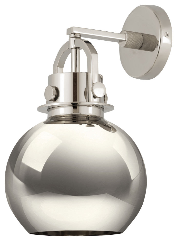 INNOVATIONS LIGHTING 710-1W-PN-M710-8PN Newton Sphere Sconce