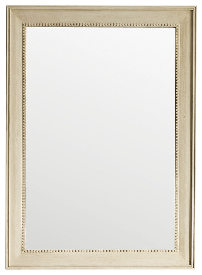 Bristol 29" Rectangular Mirror, Vintage Vanilla