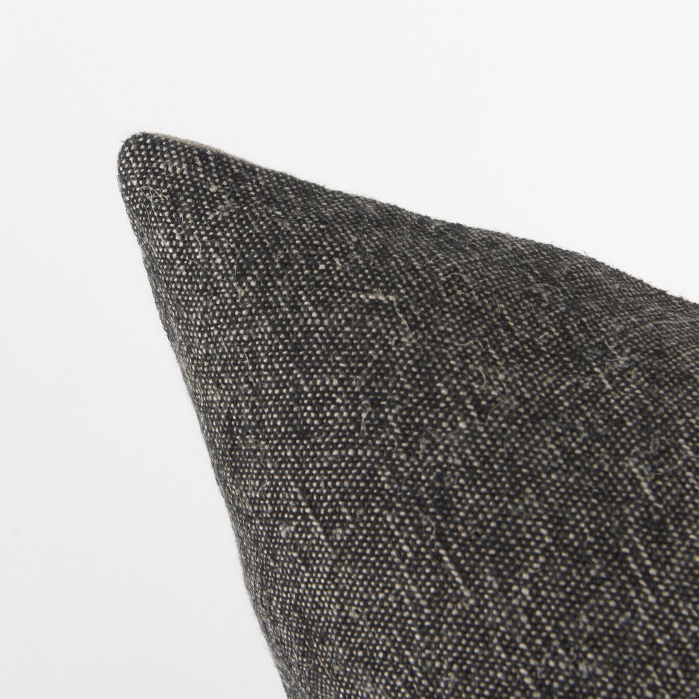 Black and Gray Two Tone Pillow Cover