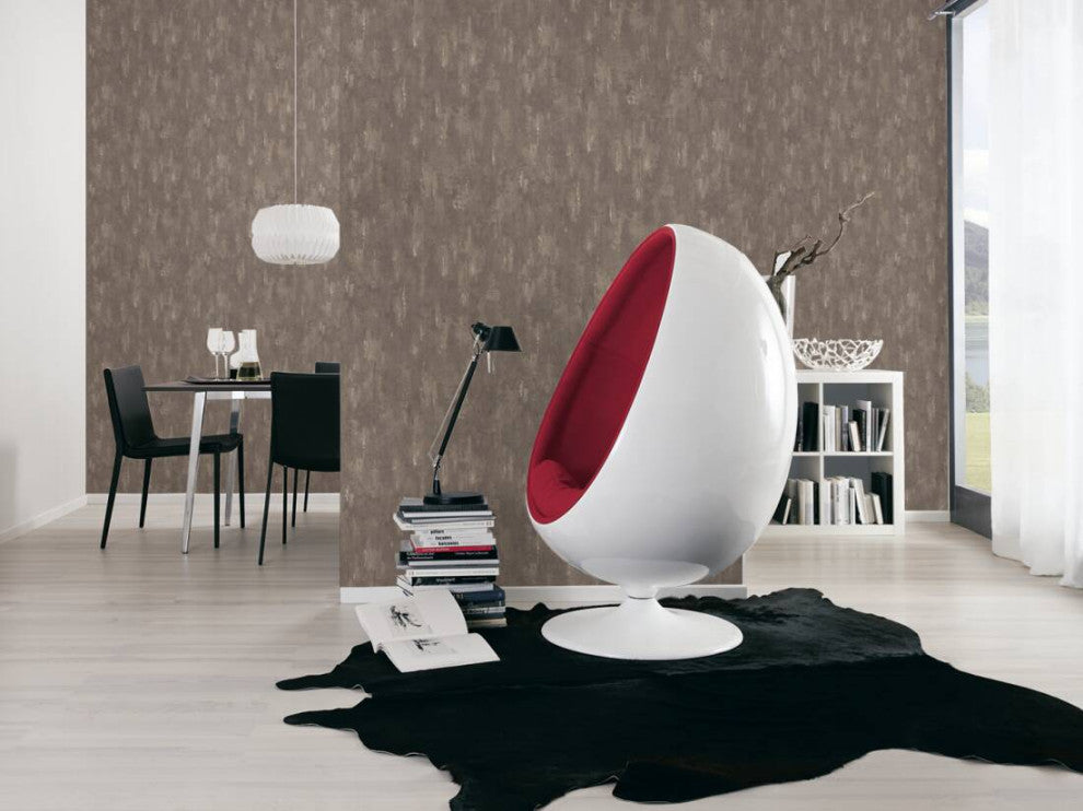 Modern Nature Textured Wallpaper, Plain, 306946, White Brown, One Roll
