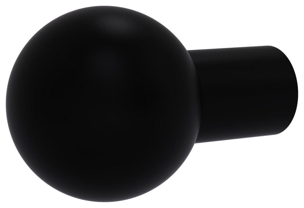1" Cabinet Knob, Matte Black