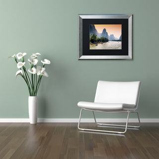 Philippe Hugonnard 'Li River' Art, Silver Frame, Black Matte, 20"x16"