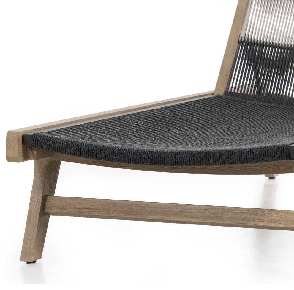 Julian Outdoor Chaise Lounge-Brown