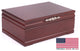 #J00M Sophistication Jewel Chest, Solid Cherry Hardwood, Rich Mahogany, Rich Mah