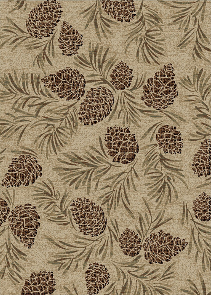 American Destination Pine Grove Antique Lodge Area Rug, 2'3"x7'7"