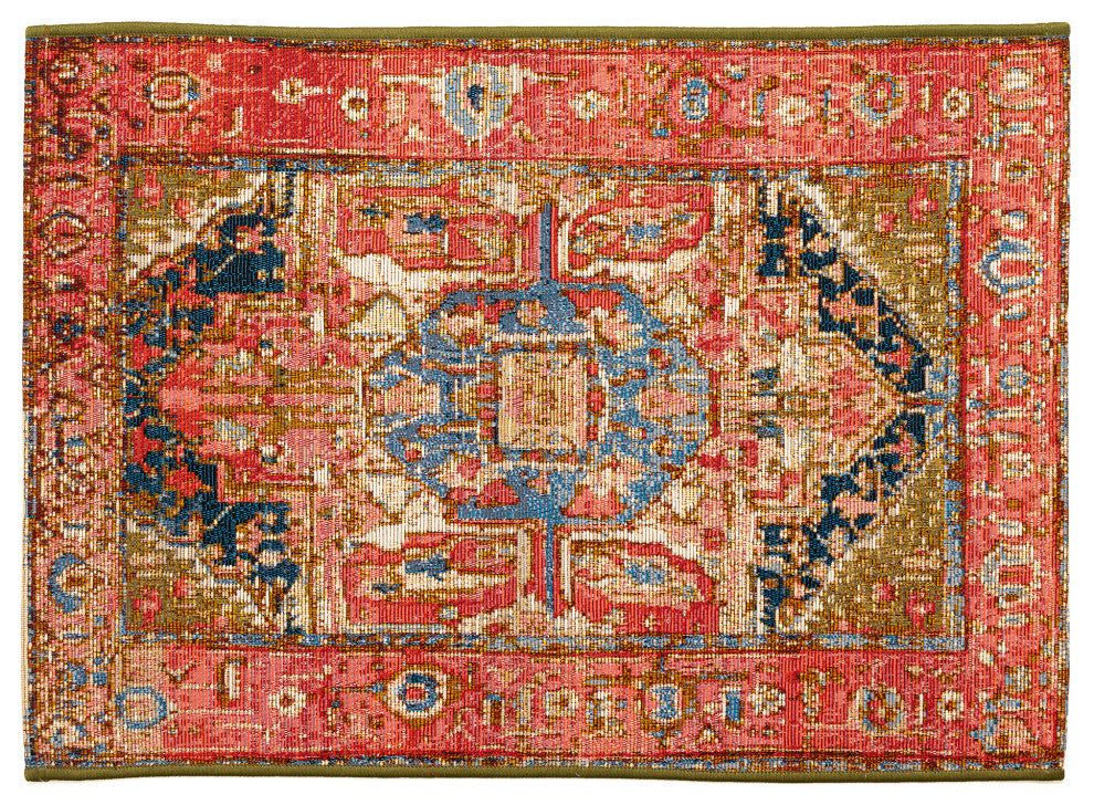 Esencia Heriz Indoor/Outdoor Mat Red/multi 2'5"x3'11"