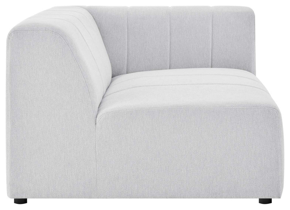 Bartlett Upholstered Fabric Upholstered Fabric 4-Piece Sectional Sofa Ivory