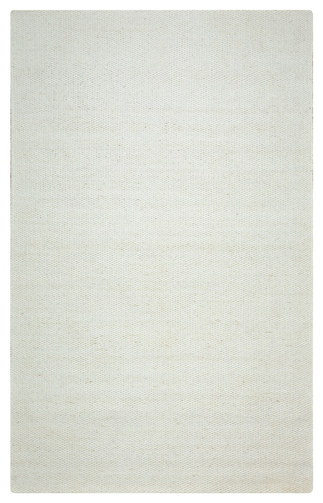 Rizzy Home Twist TW3065 Off White Solid Area Rug, 2'6"x8' Runner