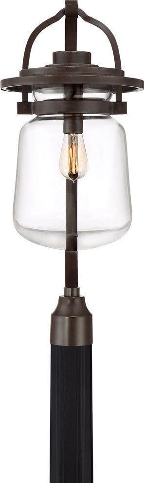 Quoizel LLE9011WT One Light Outdoor Post Mount LaSalle Western Bronze