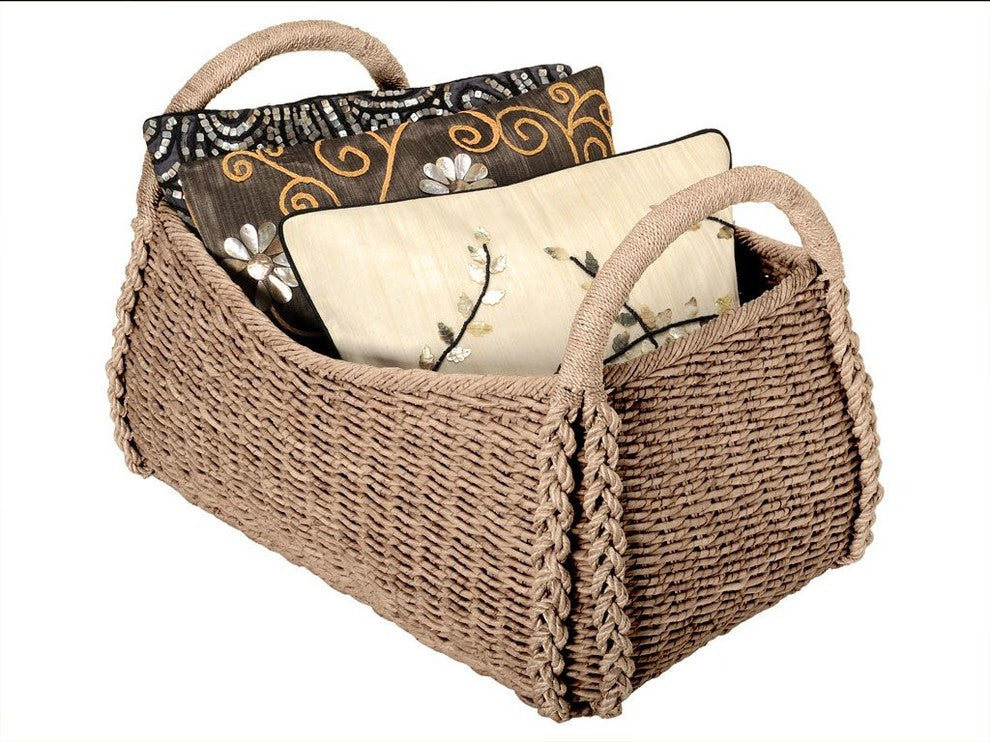 Large Sized Rectangular Sea Grass Basket