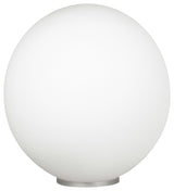 1x60W Table Lamp, Siliver Finish & Opal Glass