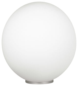 1x60W Table Lamp, Siliver Finish & Opal Glass