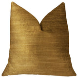 Beverly  Gold Luxury Throw Pillow, 24"x24"