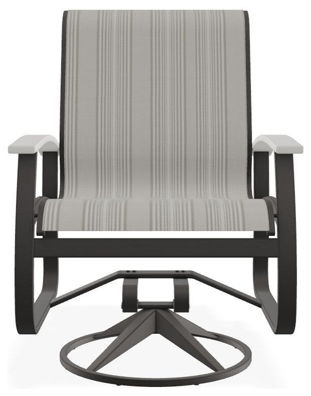 Belle Isle Sling Outdoor Swivel Rocker, James/Warm Gray