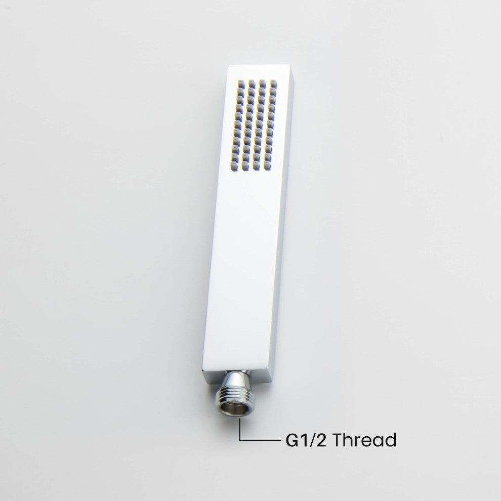 Cube Metal Handheld Shower Head, Chrome