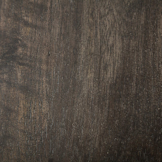 Givens Black Solid Wood Seat with Black Metal Frame Counter Stool