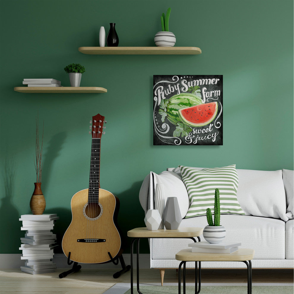 Watermelon Farm Rustic Sign Word Design, 30"x30"