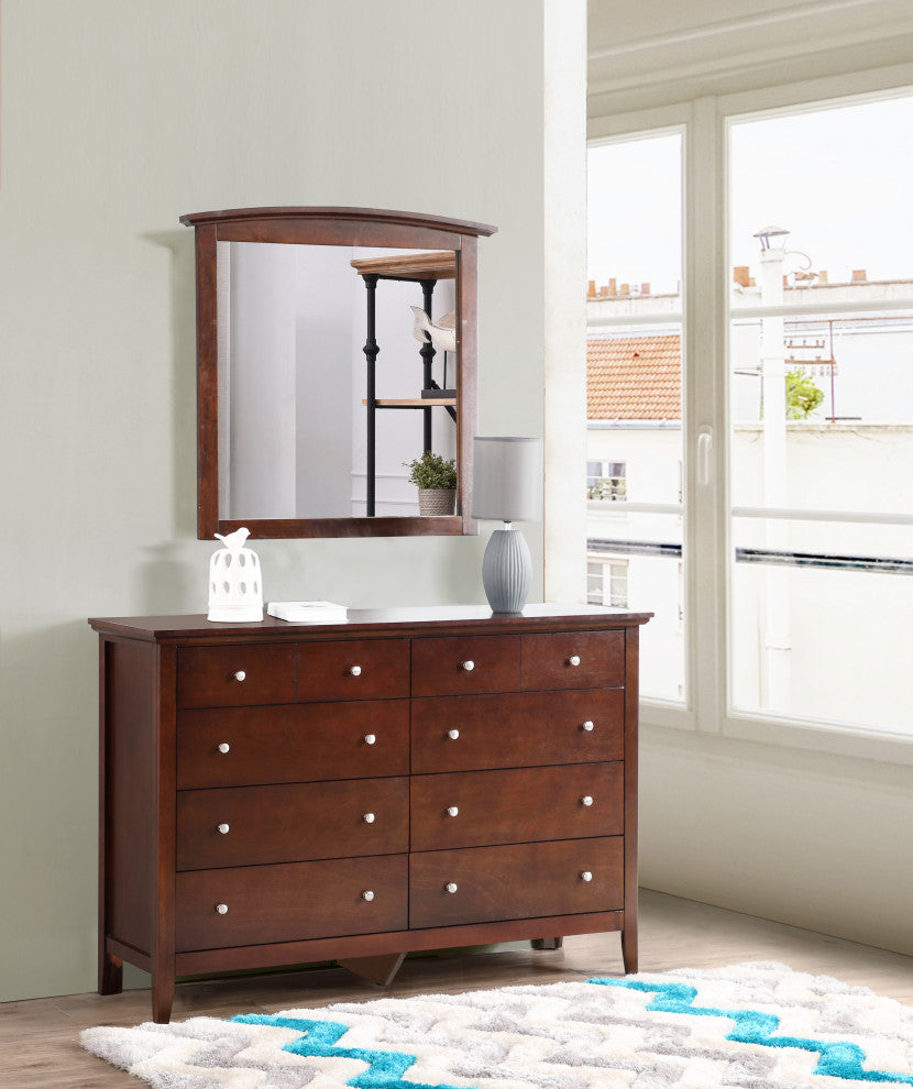 Simeon 8-Drawer Dresser, Cappuccino