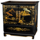 Empress Lacquer Jewel Box, Black Crackle