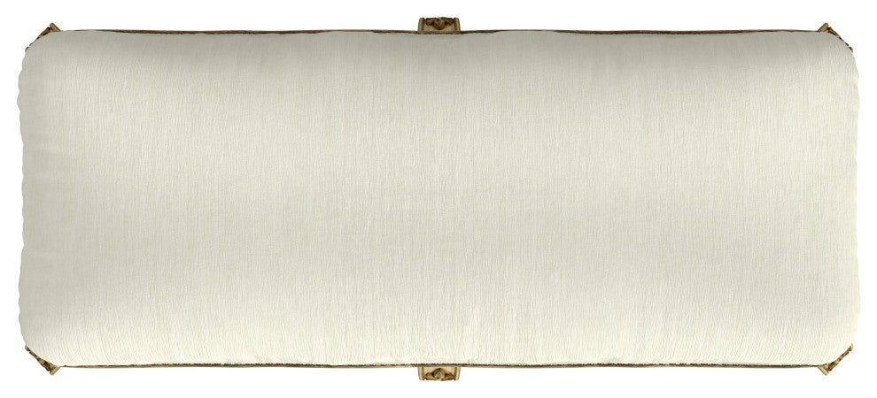 Michelline Upholstered 42"W Bench, Antique Beige