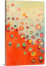 Growing in Orange Wrapped Canvas Art Print, 24"x36"x1.5"