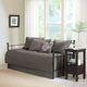 Madison Park Quebec 6 Piece Reversible Daybed Cover Set, Dark Grey