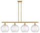 Innovations 516-4I-SG-G1215-10-LED 4 Light Island Light, Satin Gold