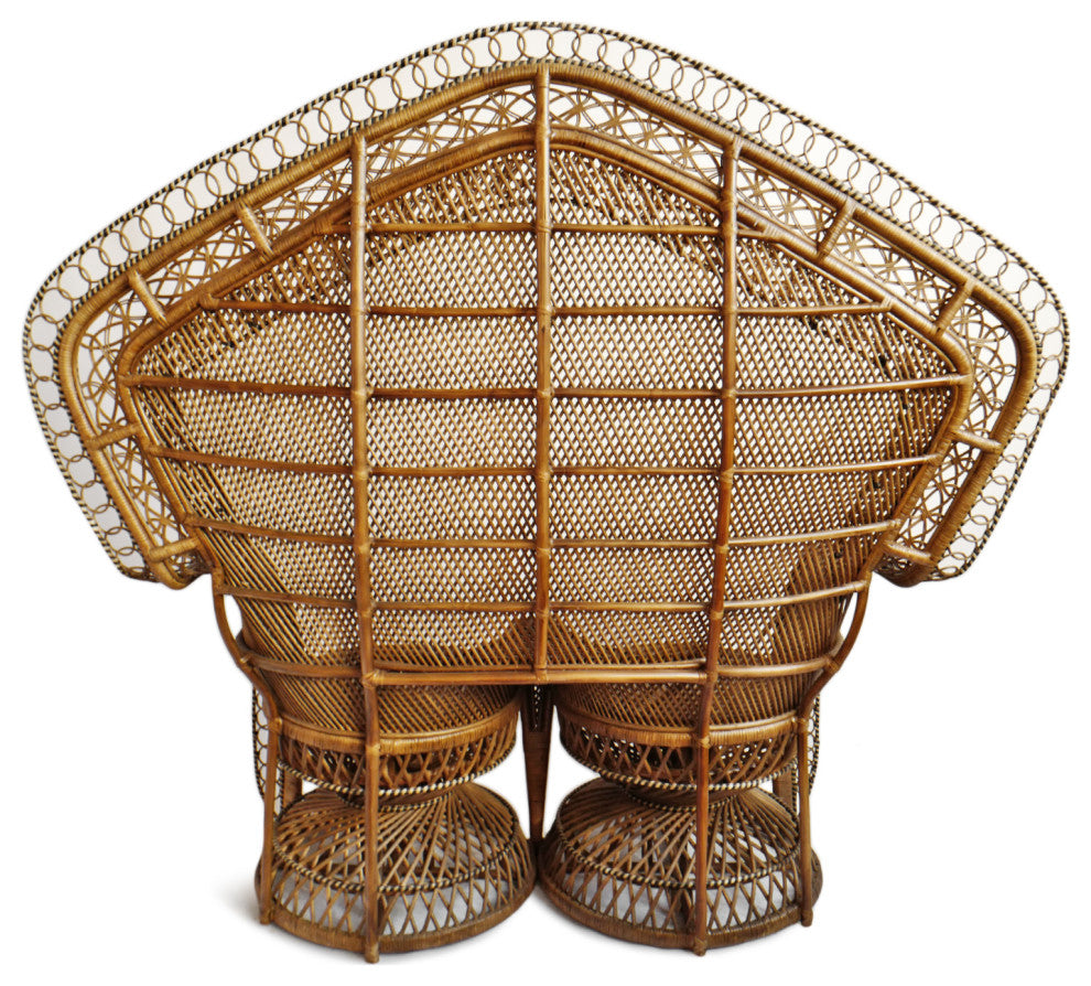 Tea Stained Double Peacock Chair