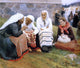 Albert Edelfelt The Gossip, Gallery Wrapped Canvas Print, 20"x25"