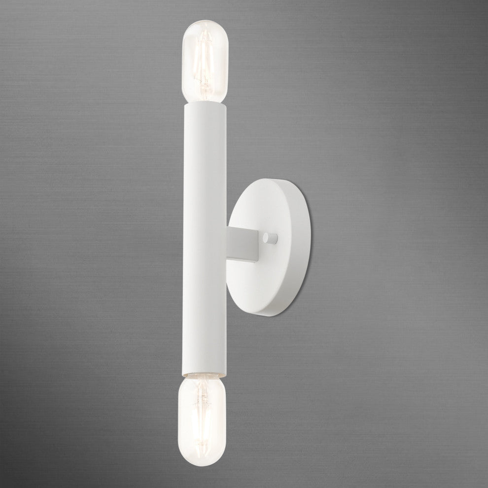 Copenhagen 2 Light White ADA Sconce