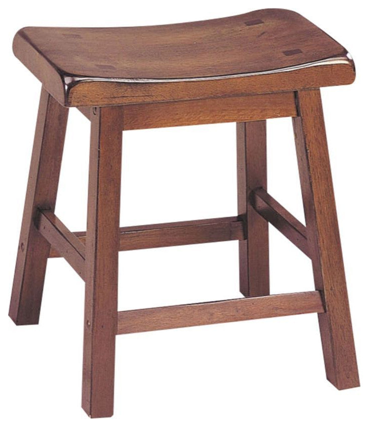 Walnut Wooden Set Of 2 Stool