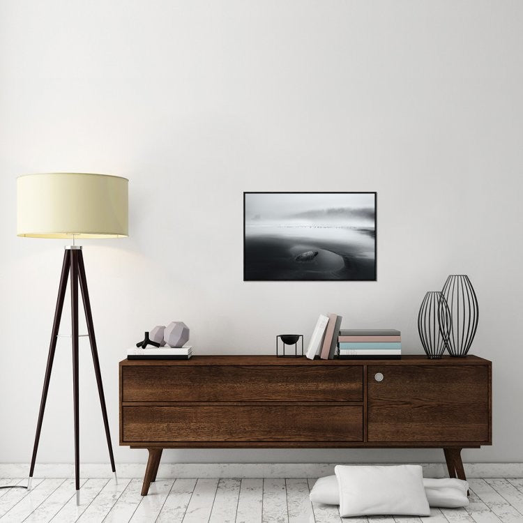 "One Morning" Framed Canvas Giclee by Dani Bs., 31x21"