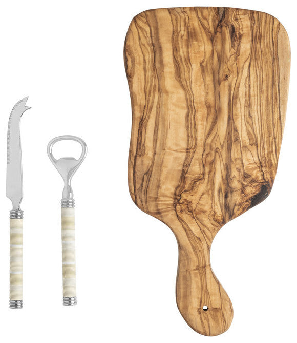 French Home Jubilee Cheese Knife, Bottle Opener and Board
