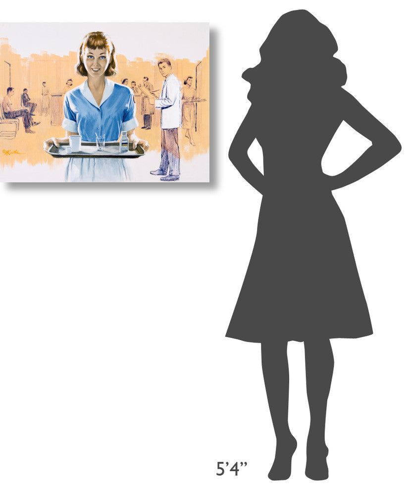 "Susan, Hospital Aide" Stretched Canvas Giclee by Mort Kunstler, 30x23"