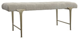 Uttermost Imperial Upholstered Gray Bench