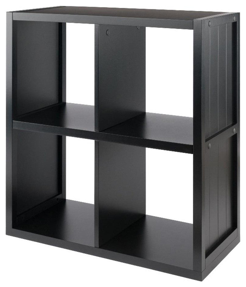 Timothy 2x2 Storage Cube Shelf, Black